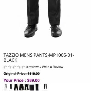 Tazzio Men's Black slacks